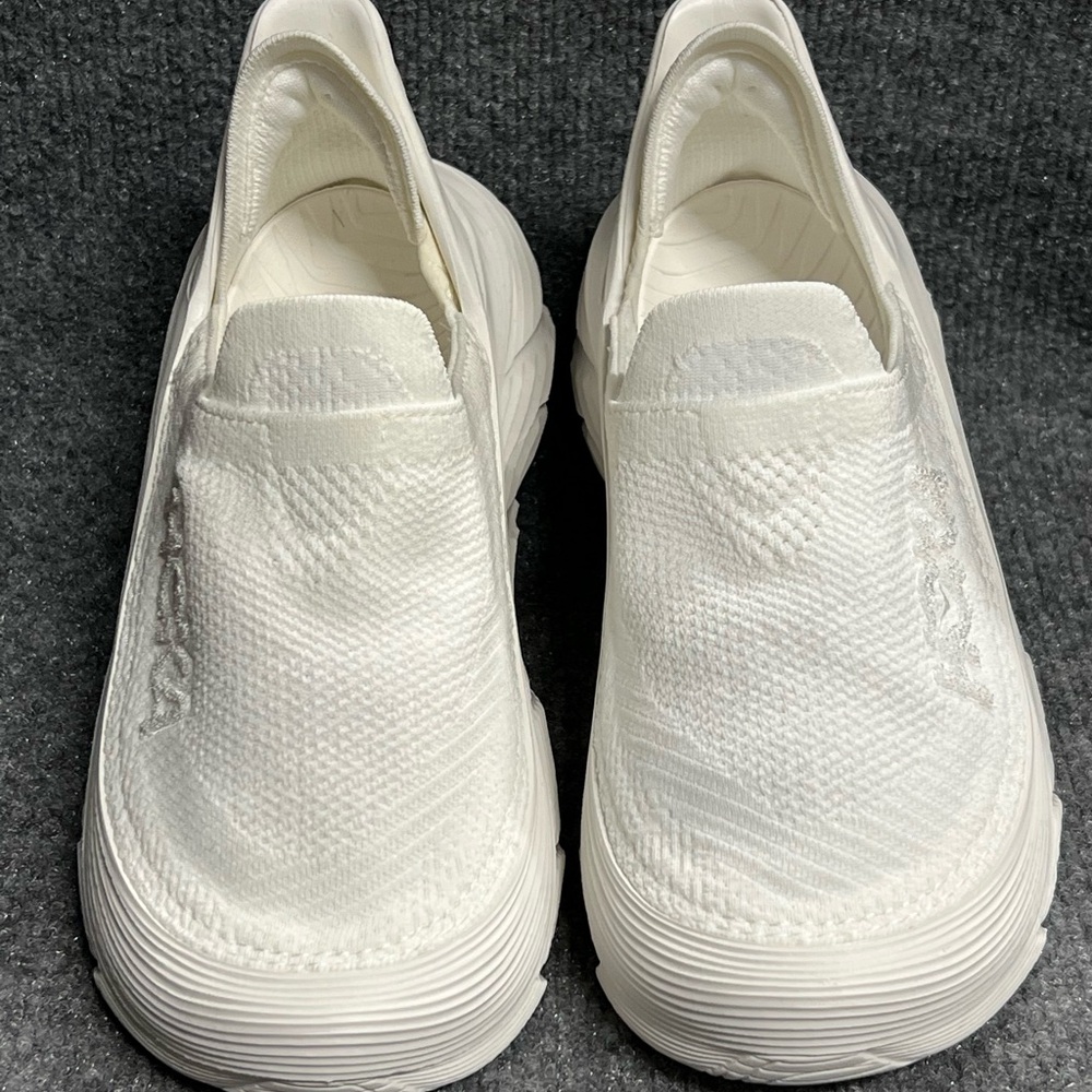 HOKA One One Restore TC White Slip On Sneakers 
#1134532RAWW Men’s 8 Women’s 9 - Picture 2 of 5